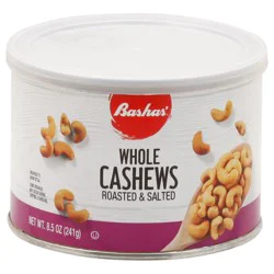 Bashas' Whole Roasted & Salted Cashews 8.5 oz