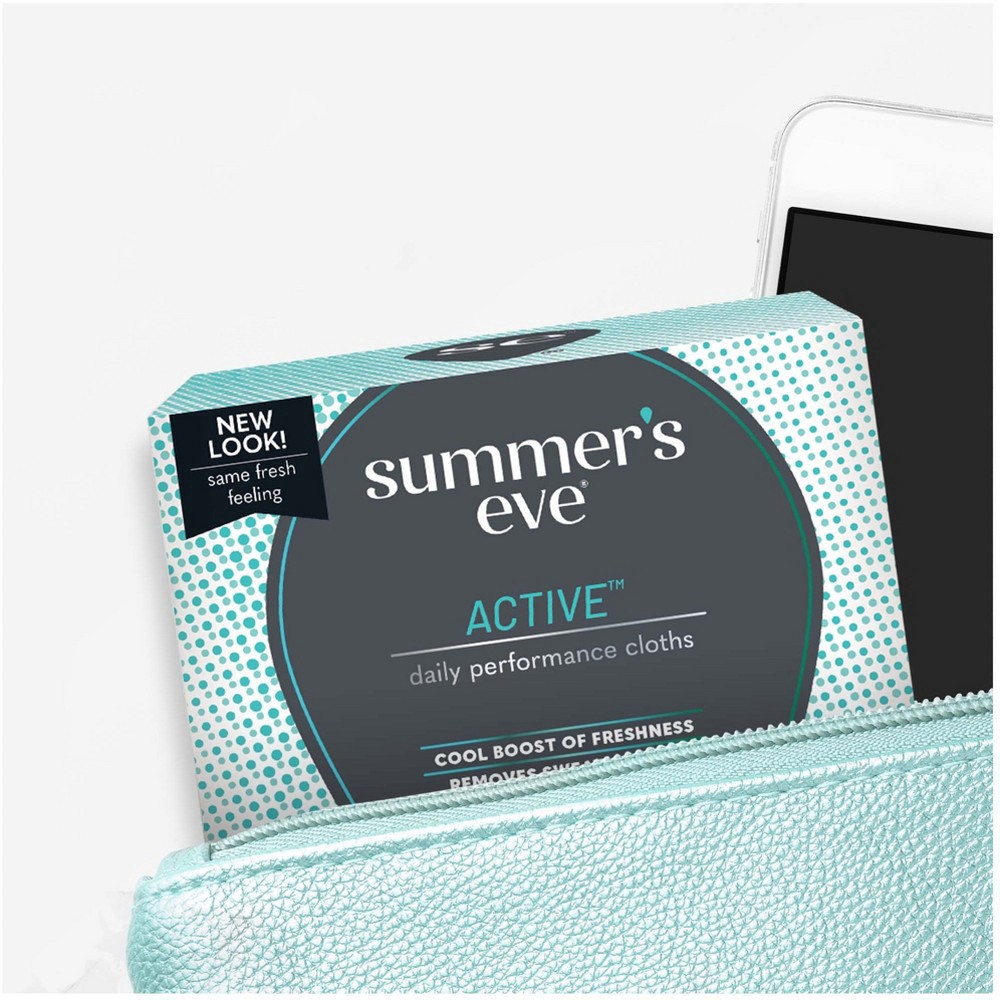 slide 3 of 8, Summer's Eve Individually Wrapped Active Cleansing Cloths 14 ea, 14 ct