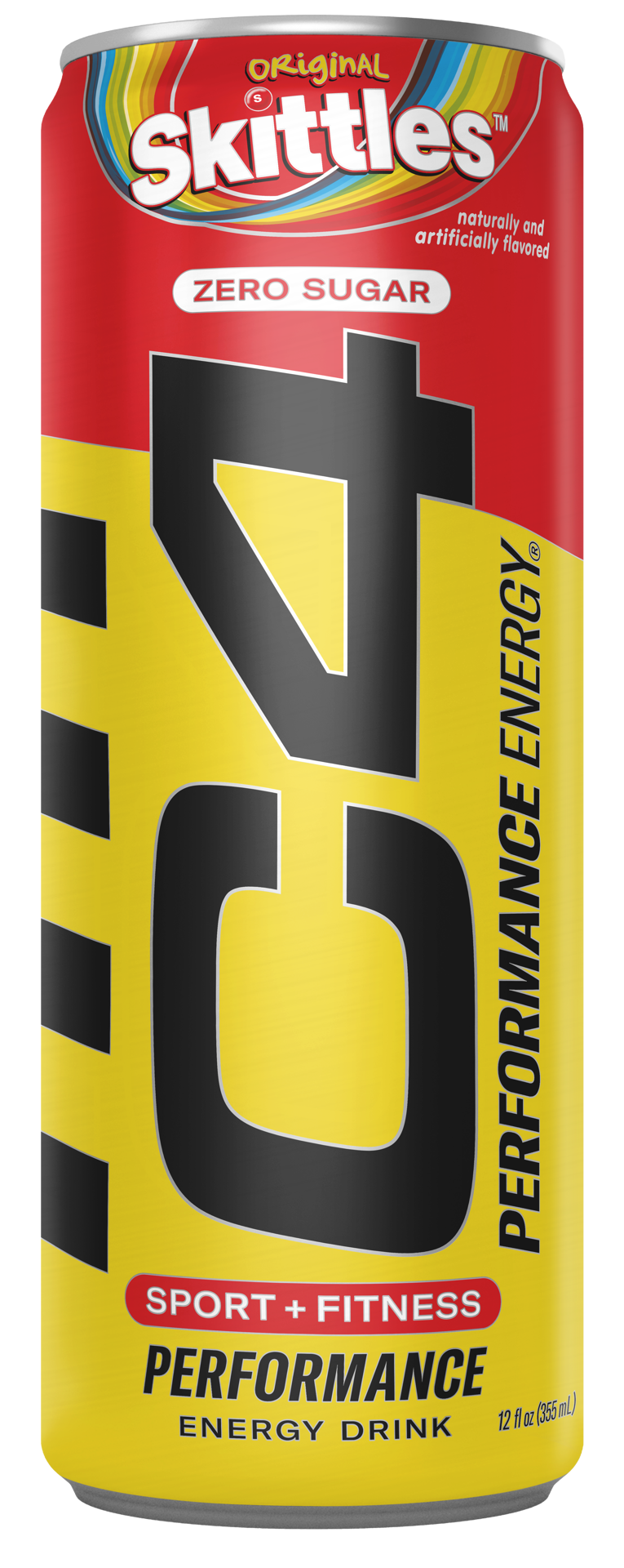 slide 1 of 4, C4 Skittles Energy Drink, 12 oz