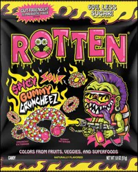 Rotten® Spicy Sour Gummy Cruncheez, 1.8 oz