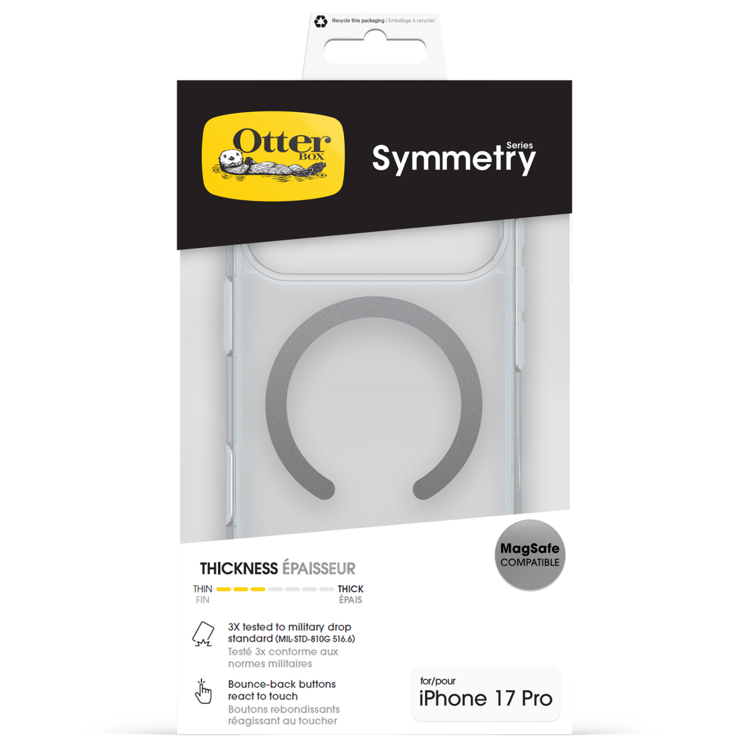 slide 1 of 5, Otterbox Symmetry Clear Mag Camera Control iPhone 14 Pro, 1 ct