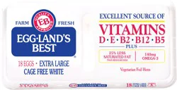 Eggland's Best Cage Free Extra Large White Eggs, 18 count
