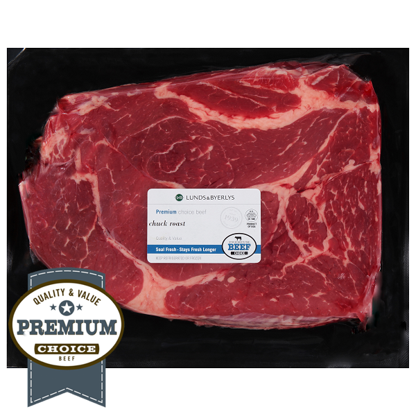 slide 1 of 1, Lunds & Byerlys Premium Chuck Roast 1 ea, per lb