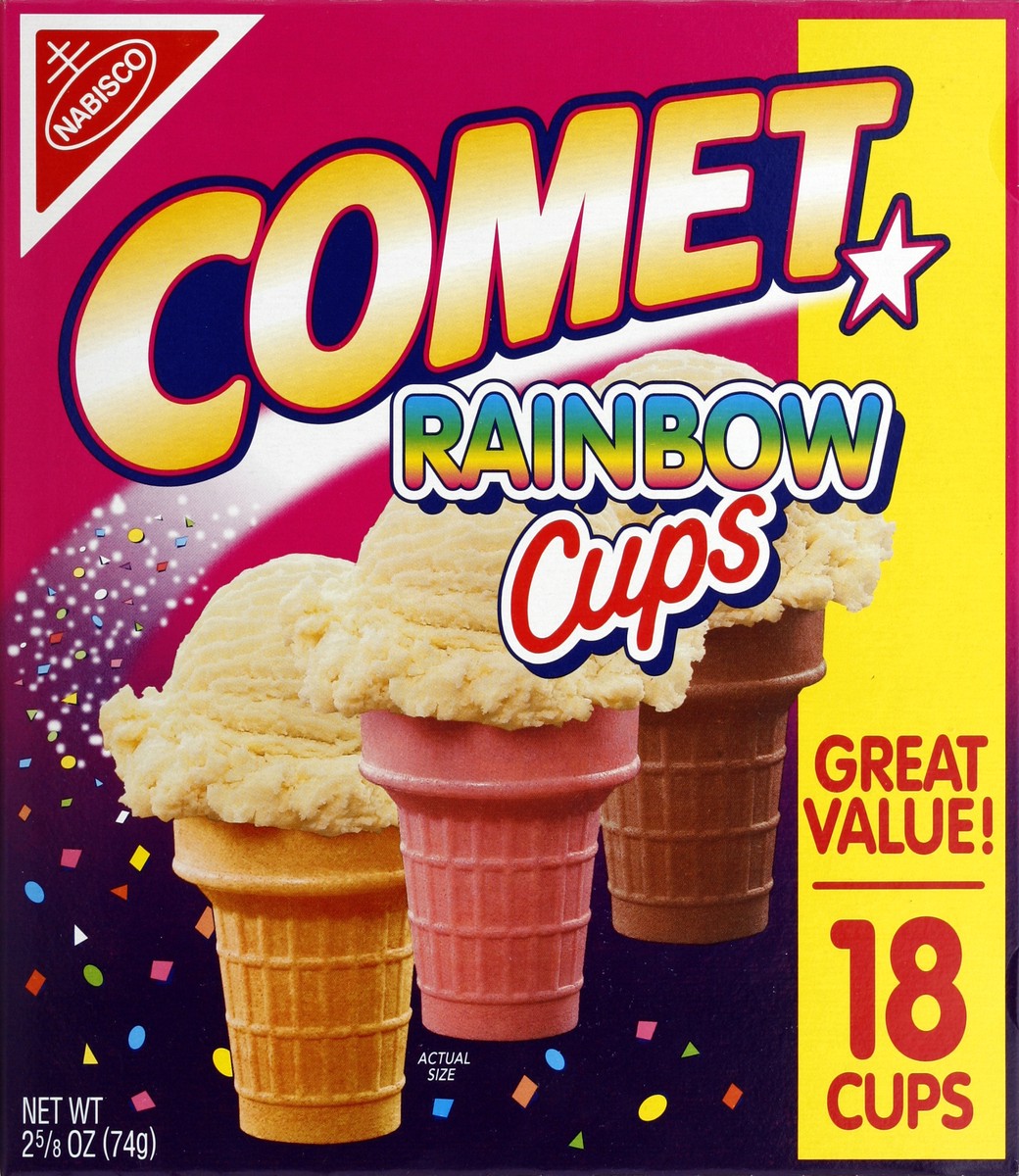 slide 6 of 6, Comet Cups Nabisco Comet Rainbow Cups, 18 ct; 25 oz
