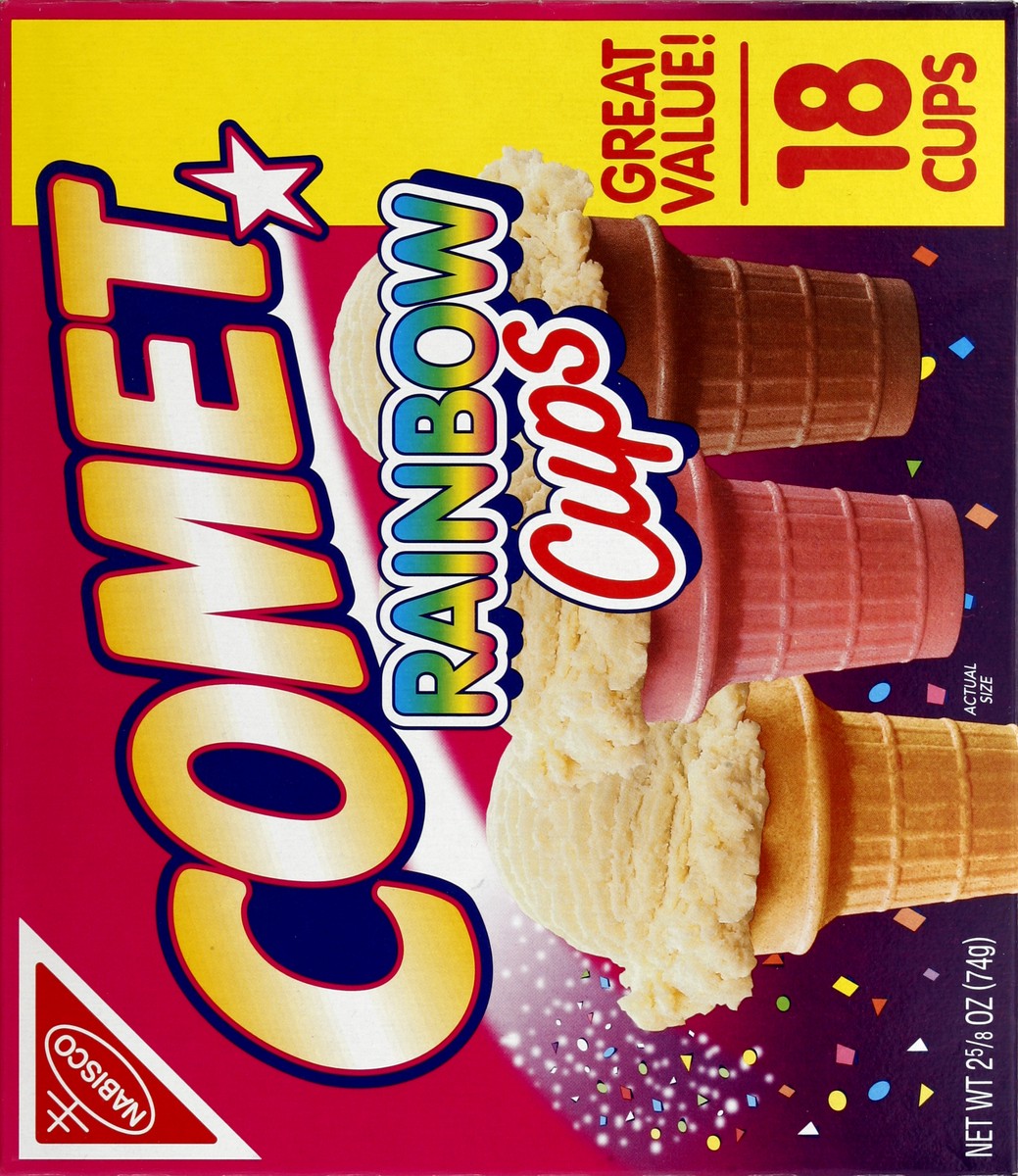 slide 4 of 6, Comet Cups Nabisco Comet Rainbow Cups, 18 ct; 25 oz