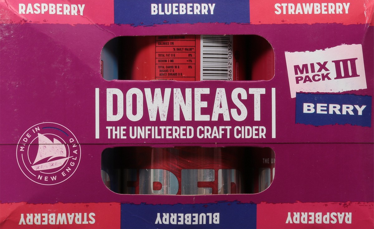 slide 2 of 9, Downeast Hard Cider Variety #3 9Pk, 108 fl oz