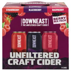 Downeast Unfiltered Craft Berry Cider Mix Pack 9 - 12 fl oz Cans