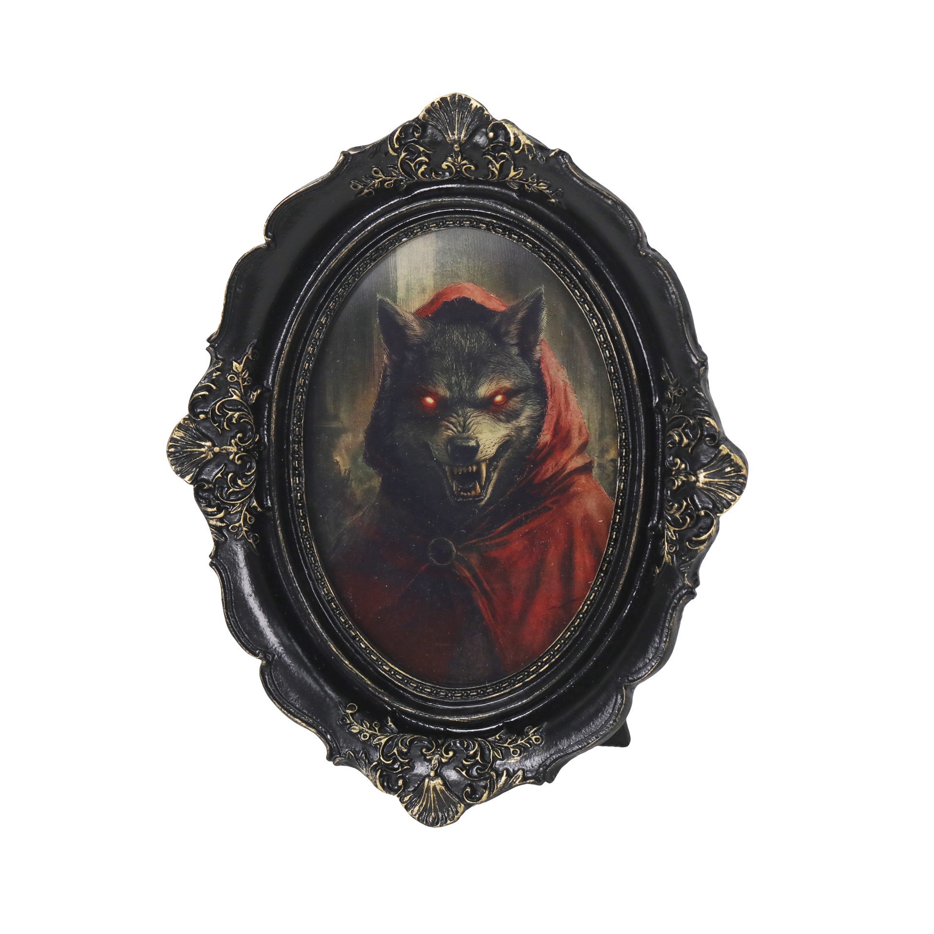 slide 2 of 3, 8.25" Lenticular Red Riding Hood Tabletop Decor In Ornate Frame By Ashland, 6.5 in x 1 in x 8.25 in