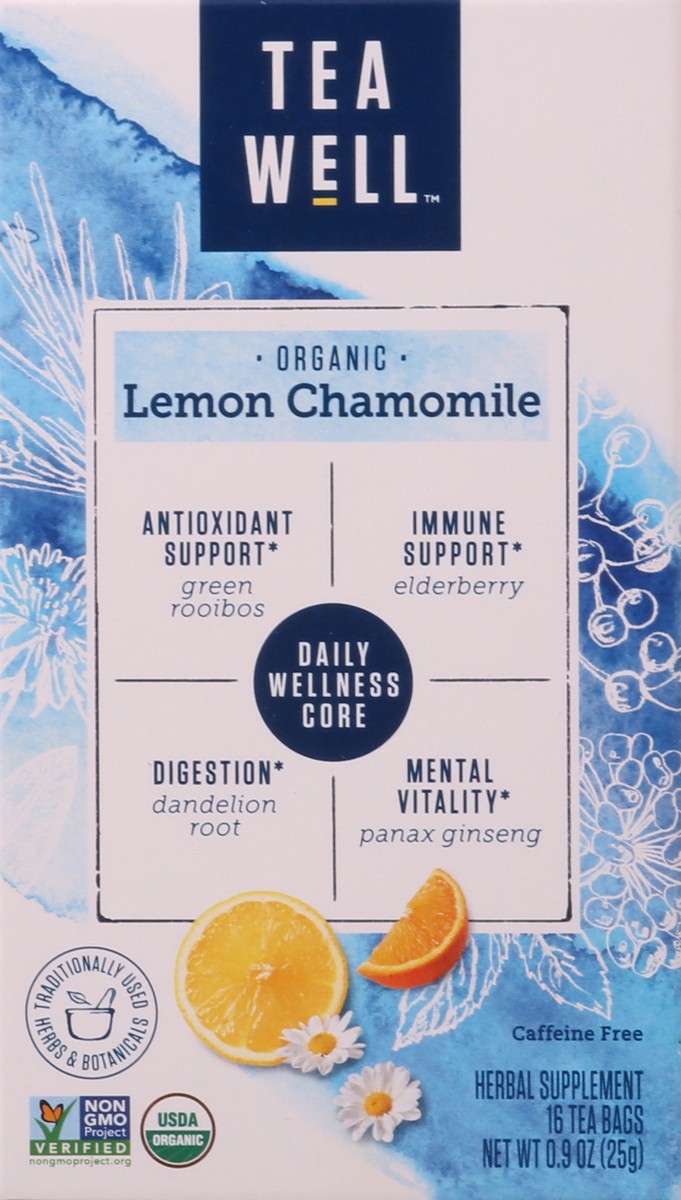 slide 4 of 4, Celestial Seasonings Lemon Chamomile Wellness Tea, 16 ct