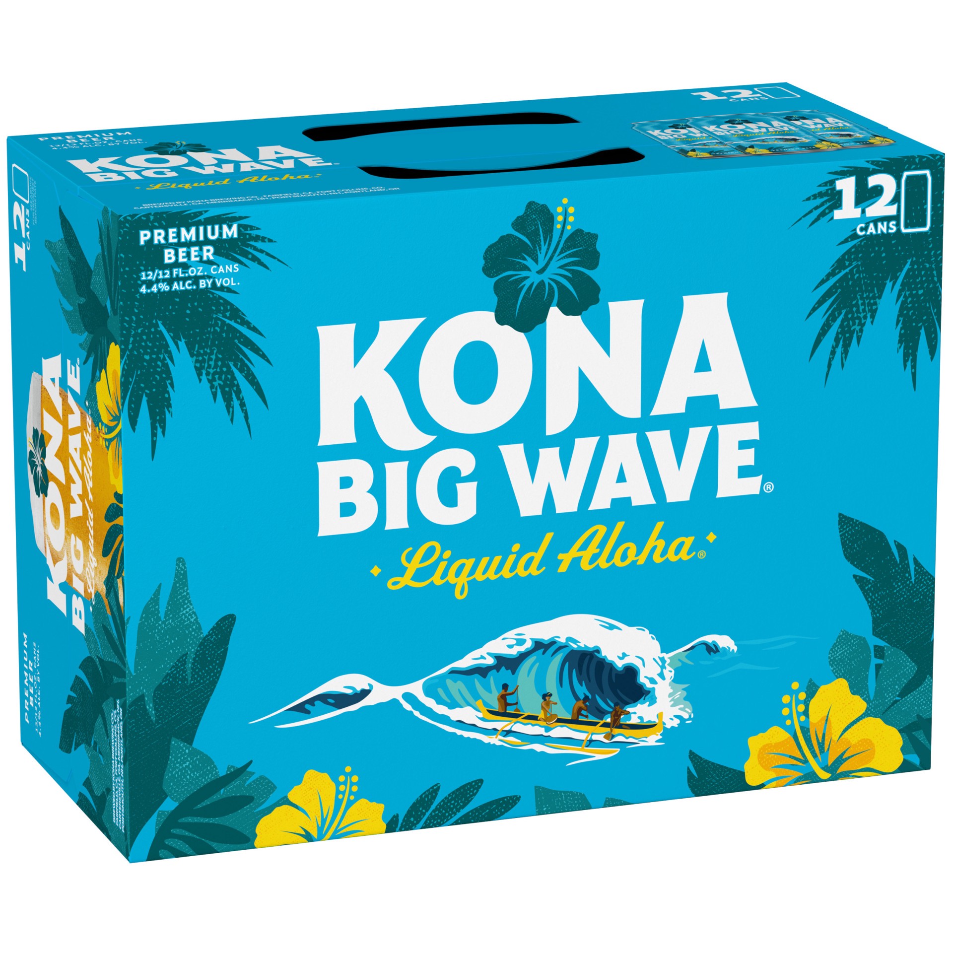 slide 1 of 16, Kona Big Wave Liquid Aloha Premium Beer 12 - 12 fl oz Cans, 12 ct
