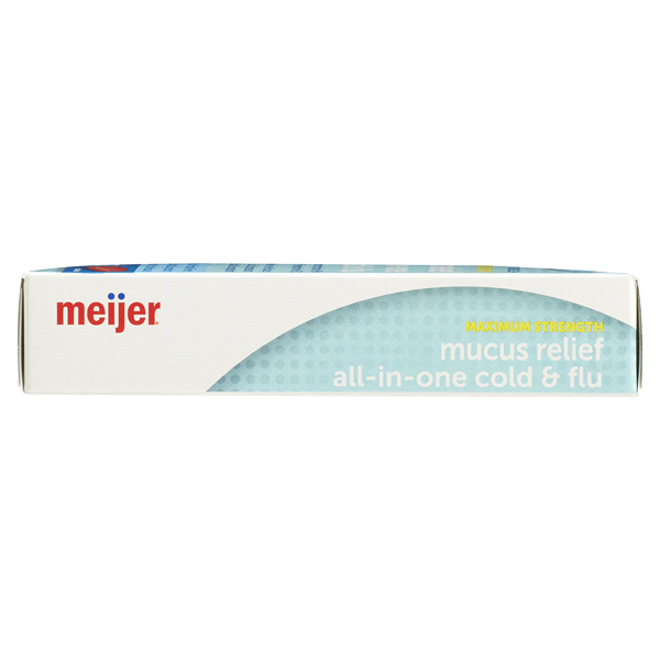 slide 17 of 29, Meijer Mucus Relief All-In-One Cold & Flu, 20 Caplets, 20 ct