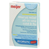 slide 16 of 29, Meijer Mucus Relief All-In-One Cold & Flu, 20 Caplets, 20 ct