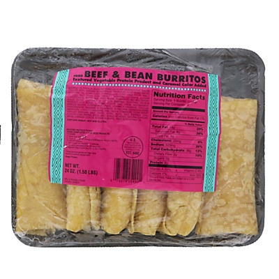 slide 1 of 1, Foster Farms Beef and Bean Burritps, 6 ct