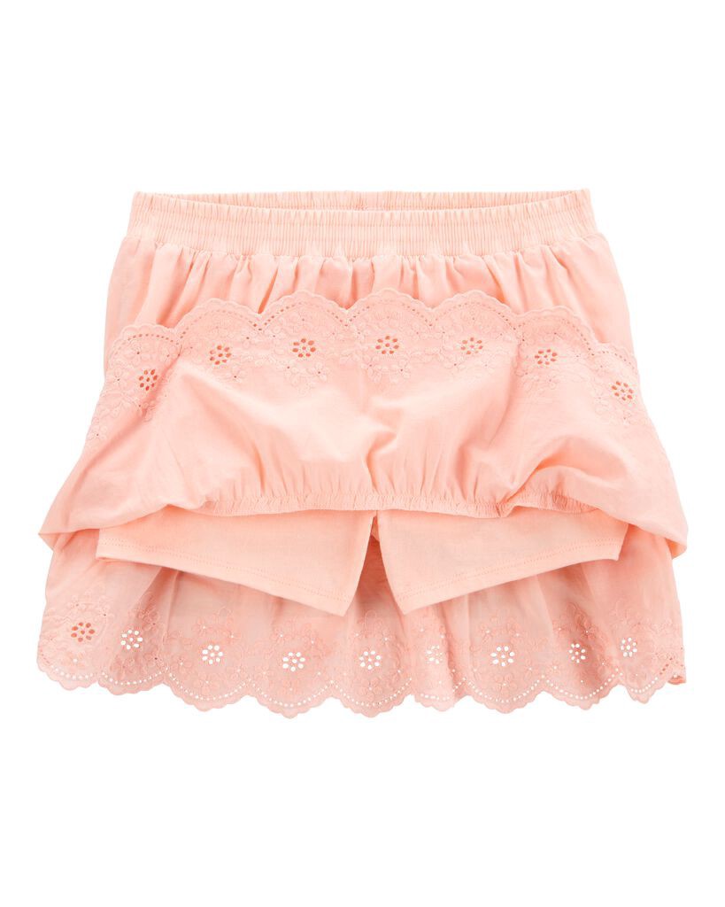 slide 2 of 3, Carter's Kid Eyelet Skort - Pink Pink 7, 1 ct