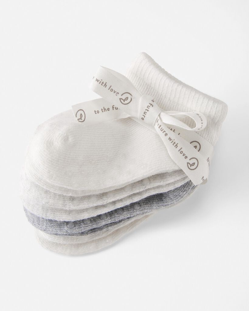 slide 2 of 2, Littleplanet Baby 4-Pack No-Slip Socks - Multi 0-3, 1 ct