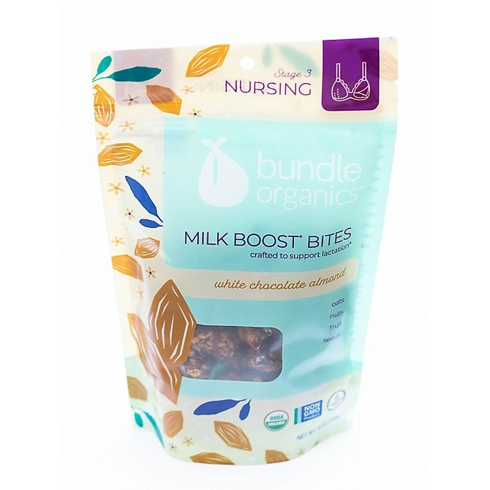 slide 1 of 2, Bundle Organics White Chocolate Almond Nursing Milk Boost Bites, 6 oz