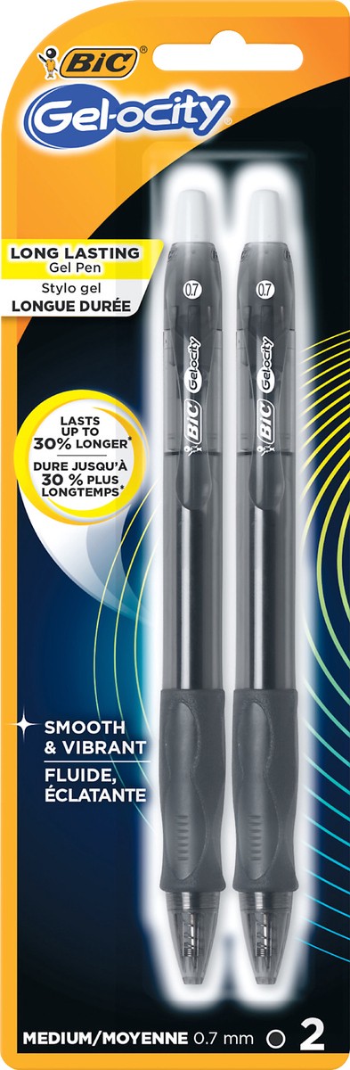 slide 1 of 1, Bic Gel Ocity Gel Pen, 2 ct