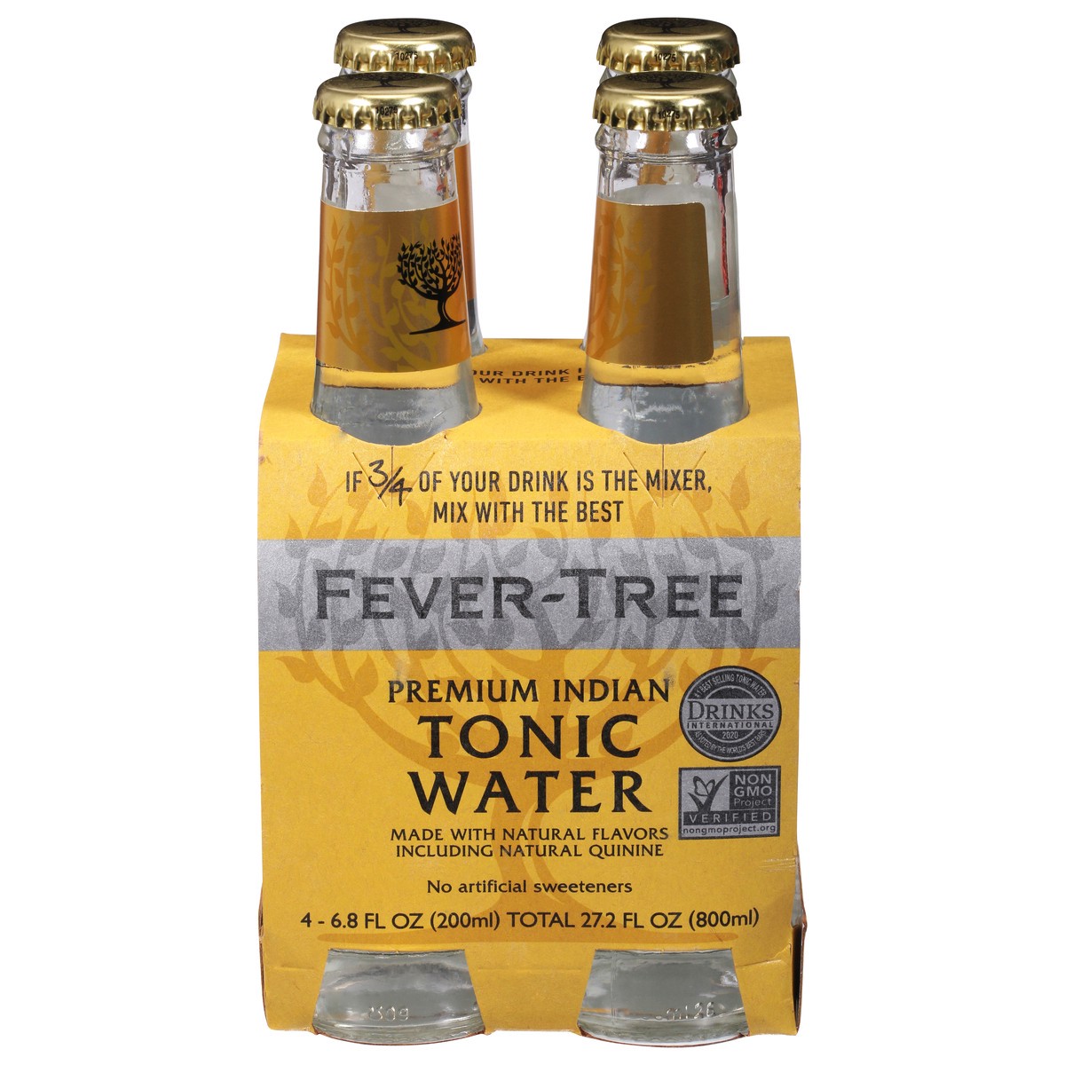 slide 1 of 9, Fever-Tree Tonic Water - 27.2 fl oz, 4 ct; 200 ml