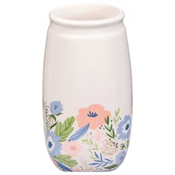 Debi Lilly Design Small Cream Floral Mason Jar 1 ea