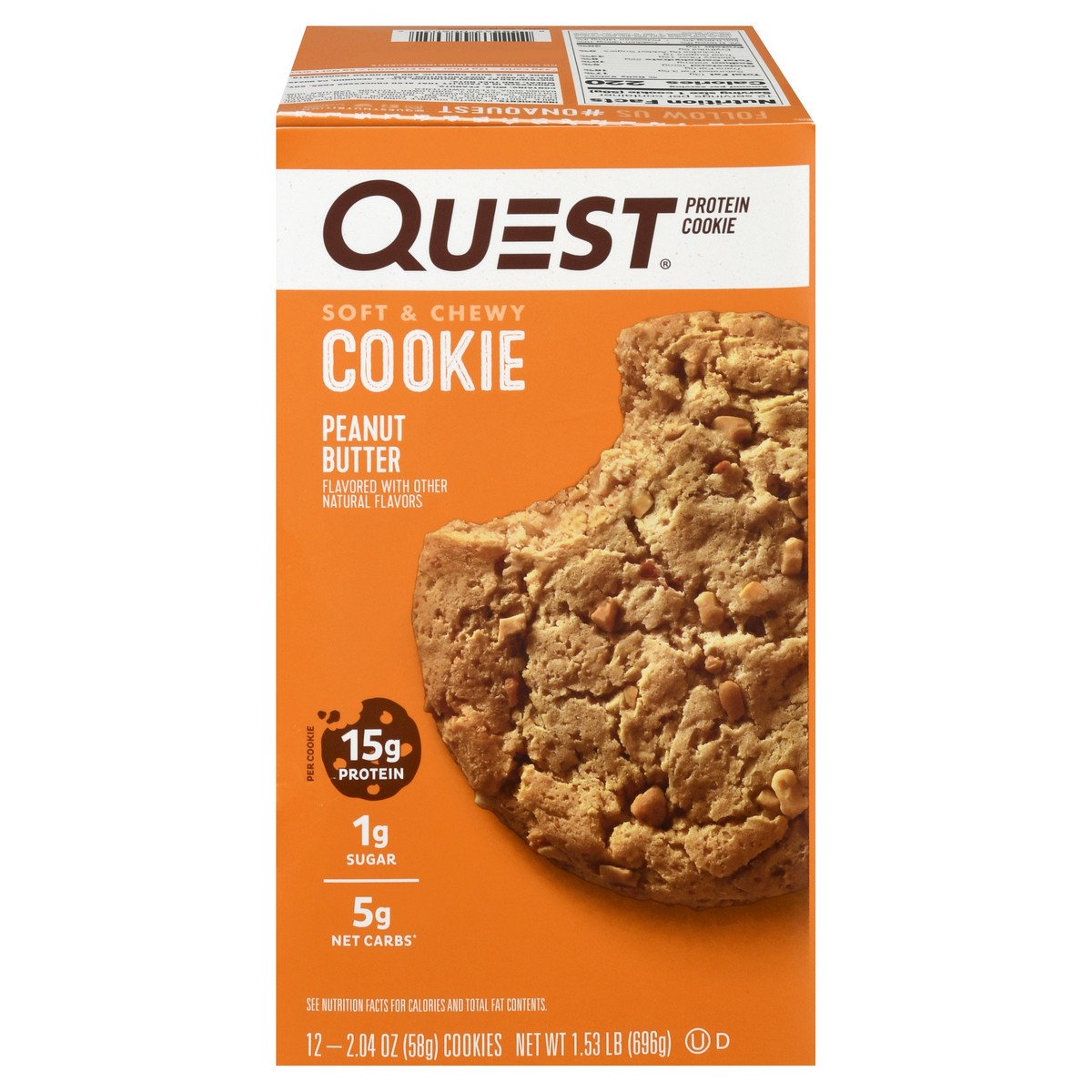 slide 1 of 2, Quest Protein Cookie, 12 ct