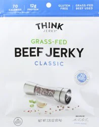 Think Jerky Classic Grass Fed Beef Jerky