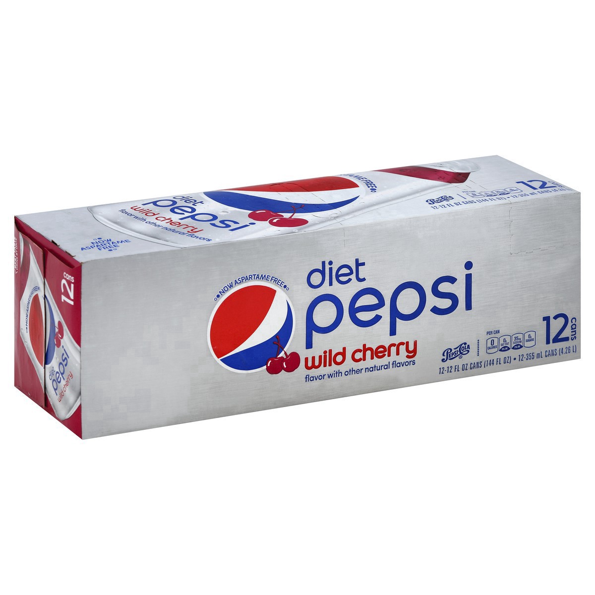 slide 15 of 19, Diet Pepsi Wild Cherry Cola- 12 ct; 12 fl oz, 12 ct; 12 fl oz