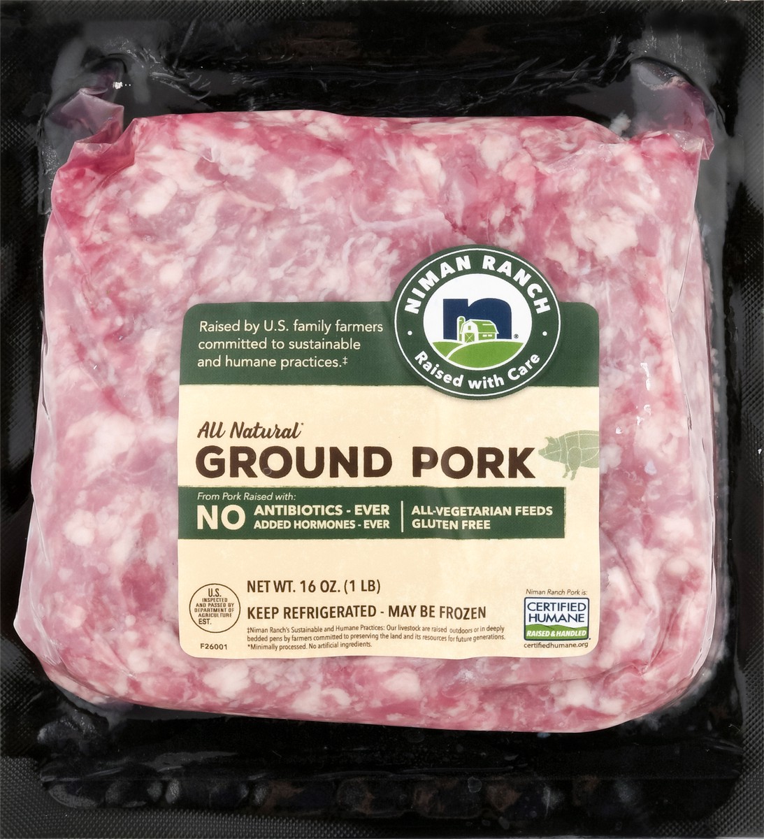 slide 12 of 14, Niman Ranch All Natural Ground Pork 16 oz, 16 oz