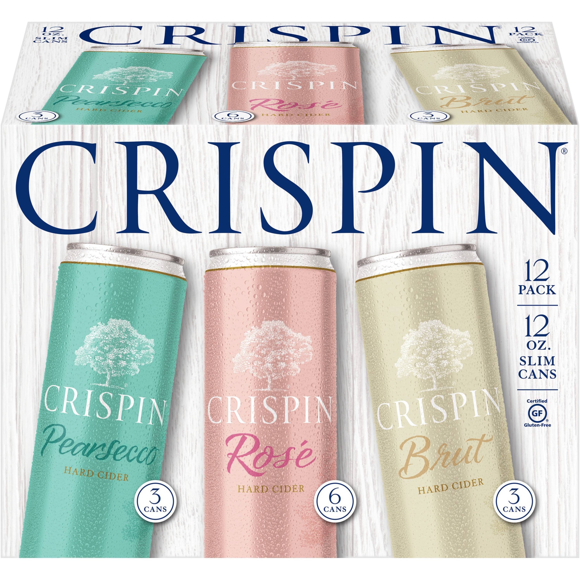 slide 1 of 6, Crispin Variety Pack Slim Cans, 12 ct; 12 oz