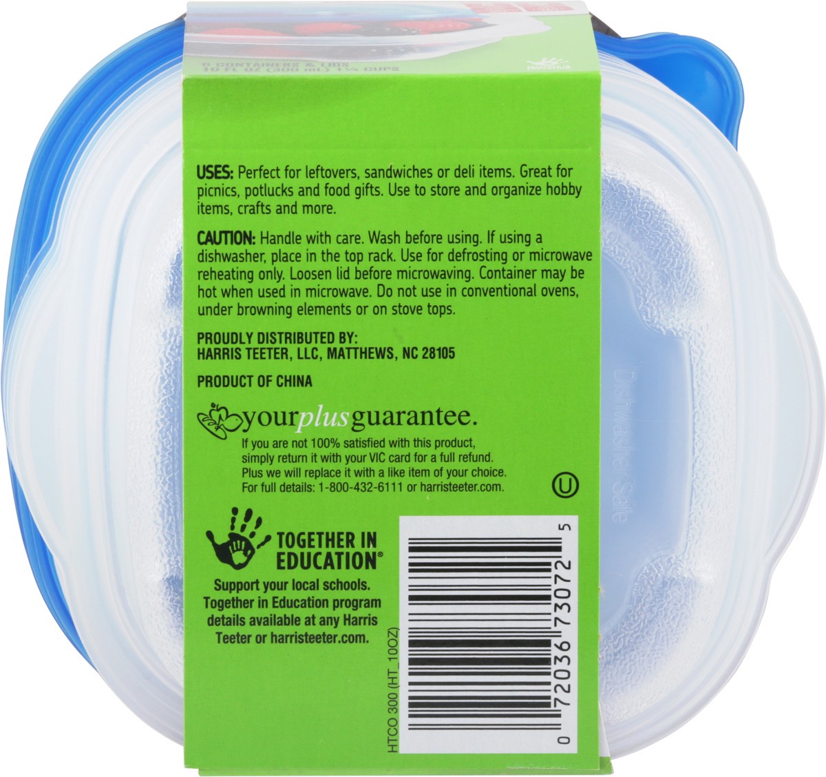 slide 2 of 9, Harris Teeter Snack Storage Containers, 6 ct