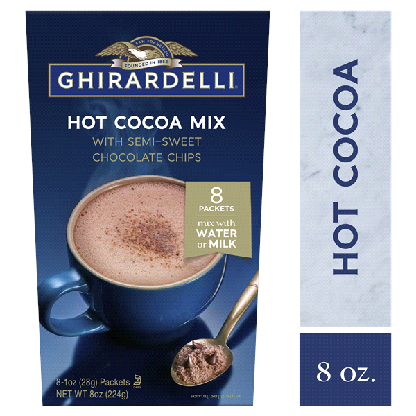 slide 1 of 8, Ghirardelli Rich Chocolate Instant Cocoa, 8 ct