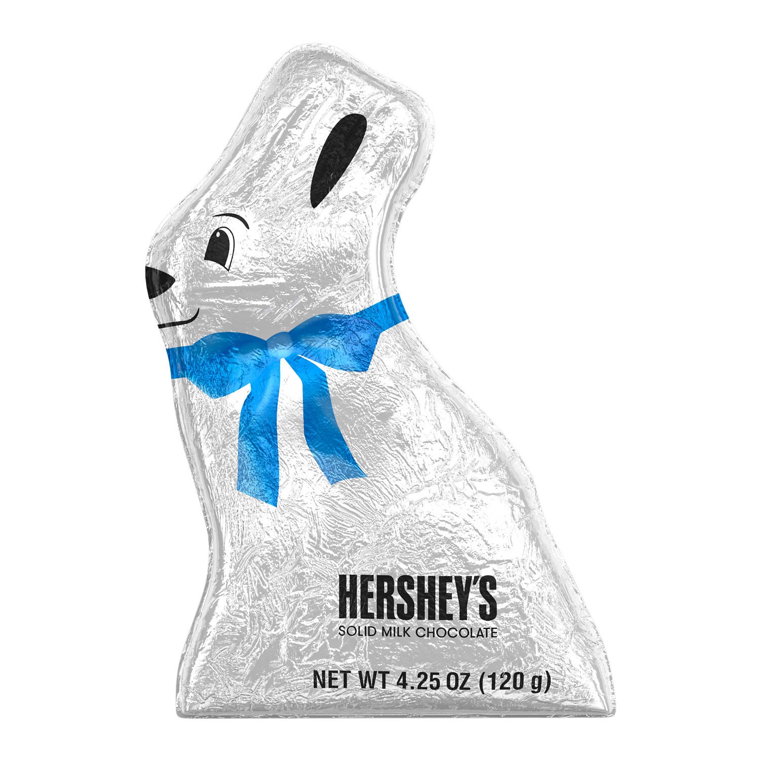 slide 1 of 4, Hershey's Solid Milk Chocolate, Easter Candy Bunny, 4.25 oz, 4.25 oz