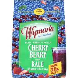 Wyman's of Maine Cherry Berry With Kale Frozen Fruit