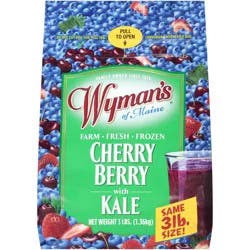 Wyman's of Maine Cherry Berry With Kale Frozen Fruit