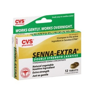 slide 1 of 1, CVS Pharmacy Senna-Extra Double Strength Laxative Tablets, 12 ct