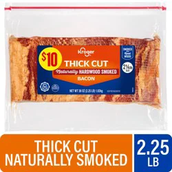 Kroger Thick Cut Naturally Hardwood Smoked Bacon