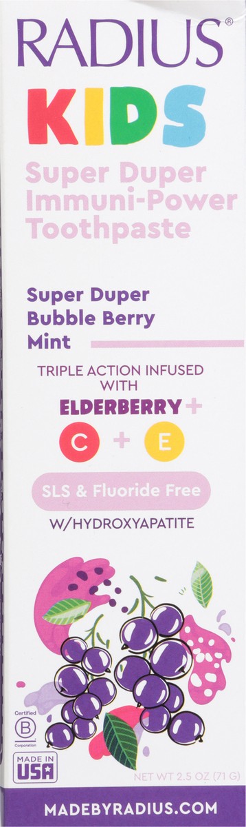 slide 8 of 13, Radius Kids Immunity Toothpaste, 2.5 oz