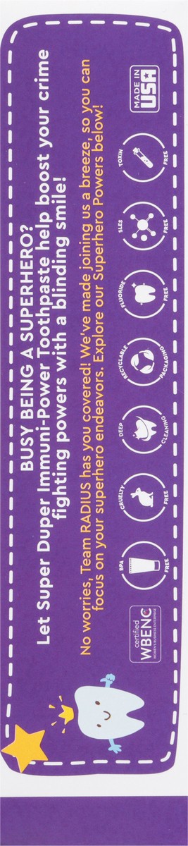 slide 10 of 13, Radius Kids Immunity Toothpaste, 2.5 oz