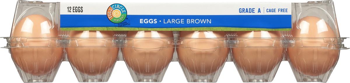 slide 3 of 11, Full Circle Market Grade A Cage Free Large Brown Eggs, 1 doz