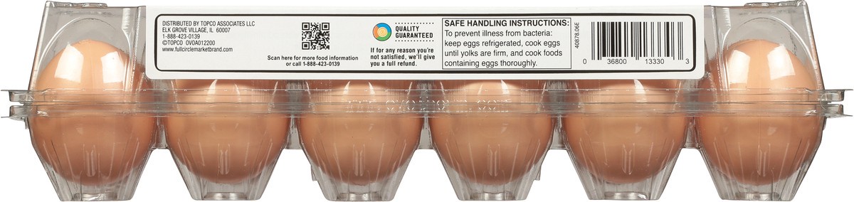 slide 8 of 11, Full Circle Market Grade A Cage Free Large Brown Eggs, 1 doz