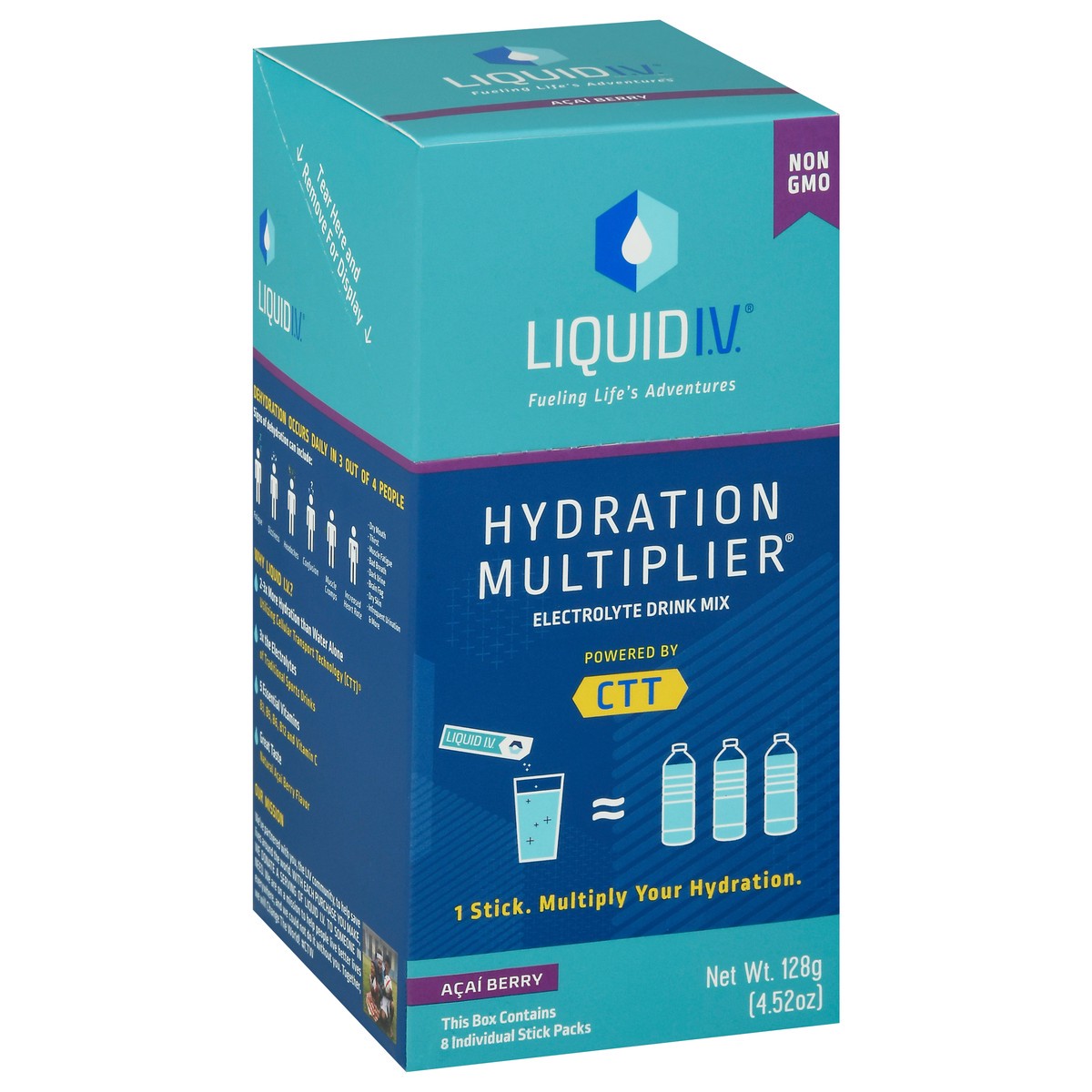 slide 8 of 14, Liquid I.V. Hydration Multiplier Acai Berry Electrolyte Drink Mix 8 Stick Packs 8 ea, 0.56 oz