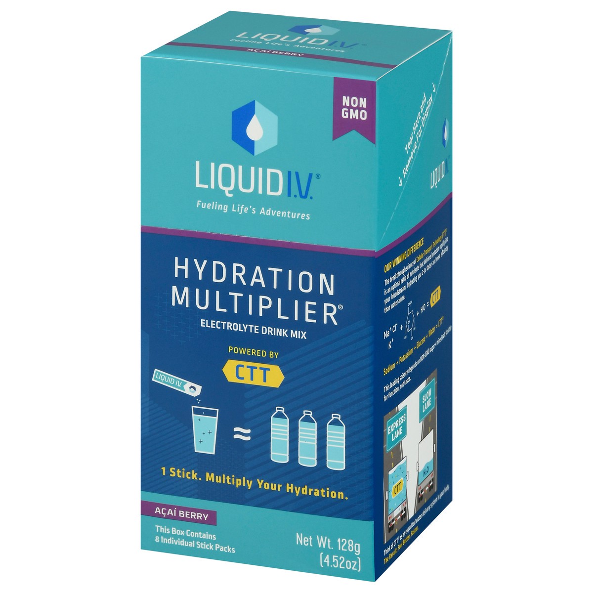 slide 11 of 14, Liquid I.V. Hydration Multiplier Acai Berry Electrolyte Drink Mix 8 Stick Packs 8 ea, 0.56 oz