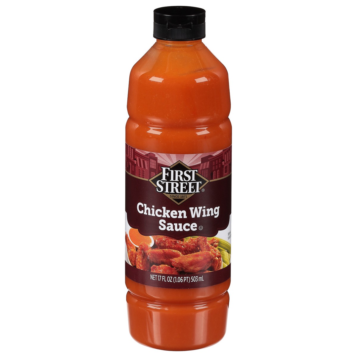 slide 1 of 13, First Street Chicken Wing Sauce, 17 oz