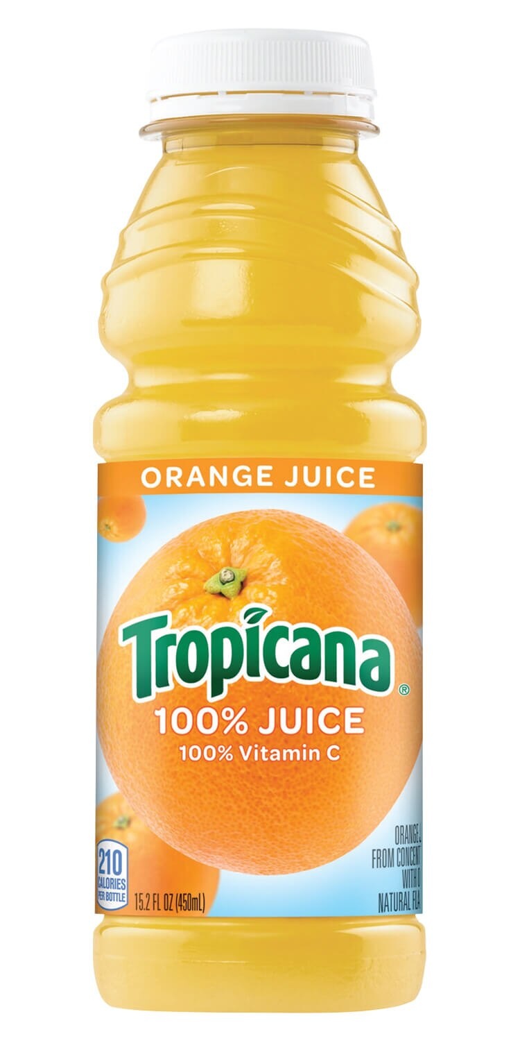 slide 1 of 3, Tropicana Orange Juice - 15.2 oz, 15.2 oz