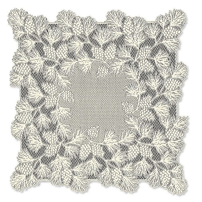 slide 1 of 1, Heritage Lace Woodland Table Topper - Ecru, 36 in
