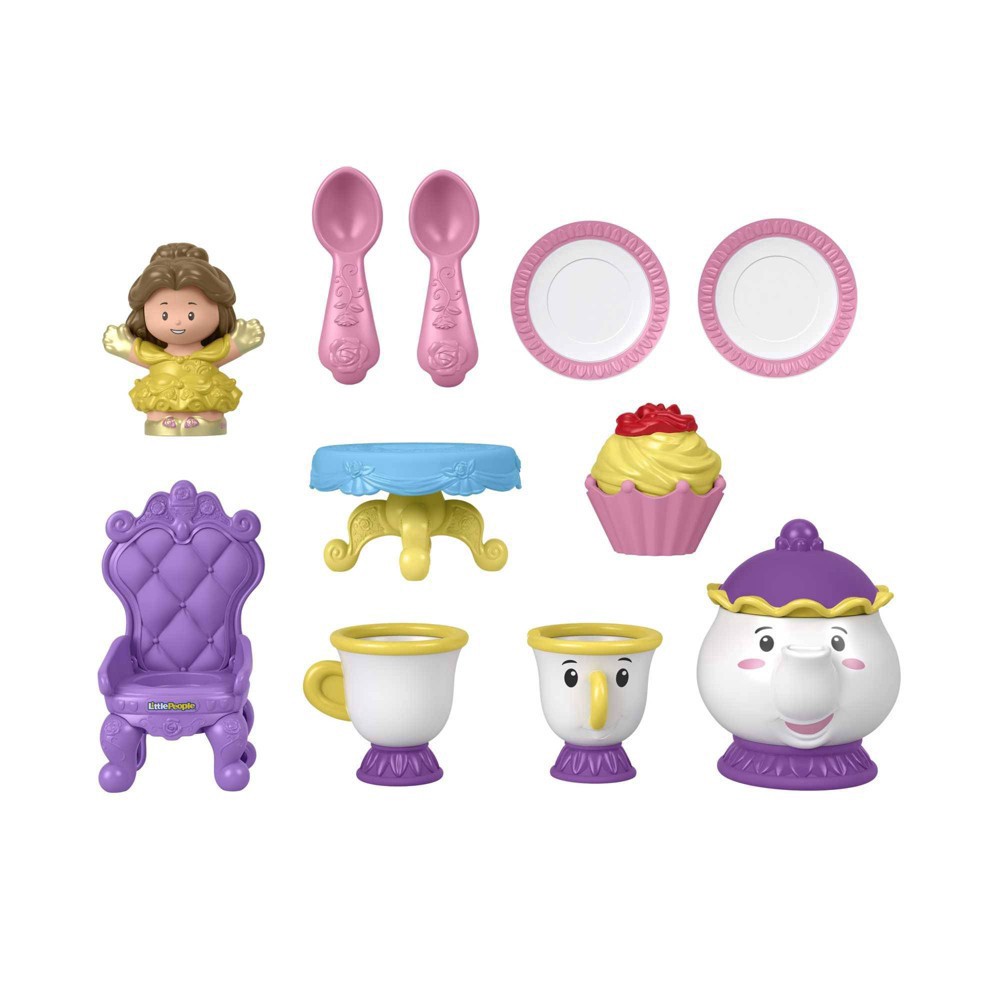 slide 11 of 11, Fisher-Price Little People Disney Princess Time for Tea with Belle, 1 ct