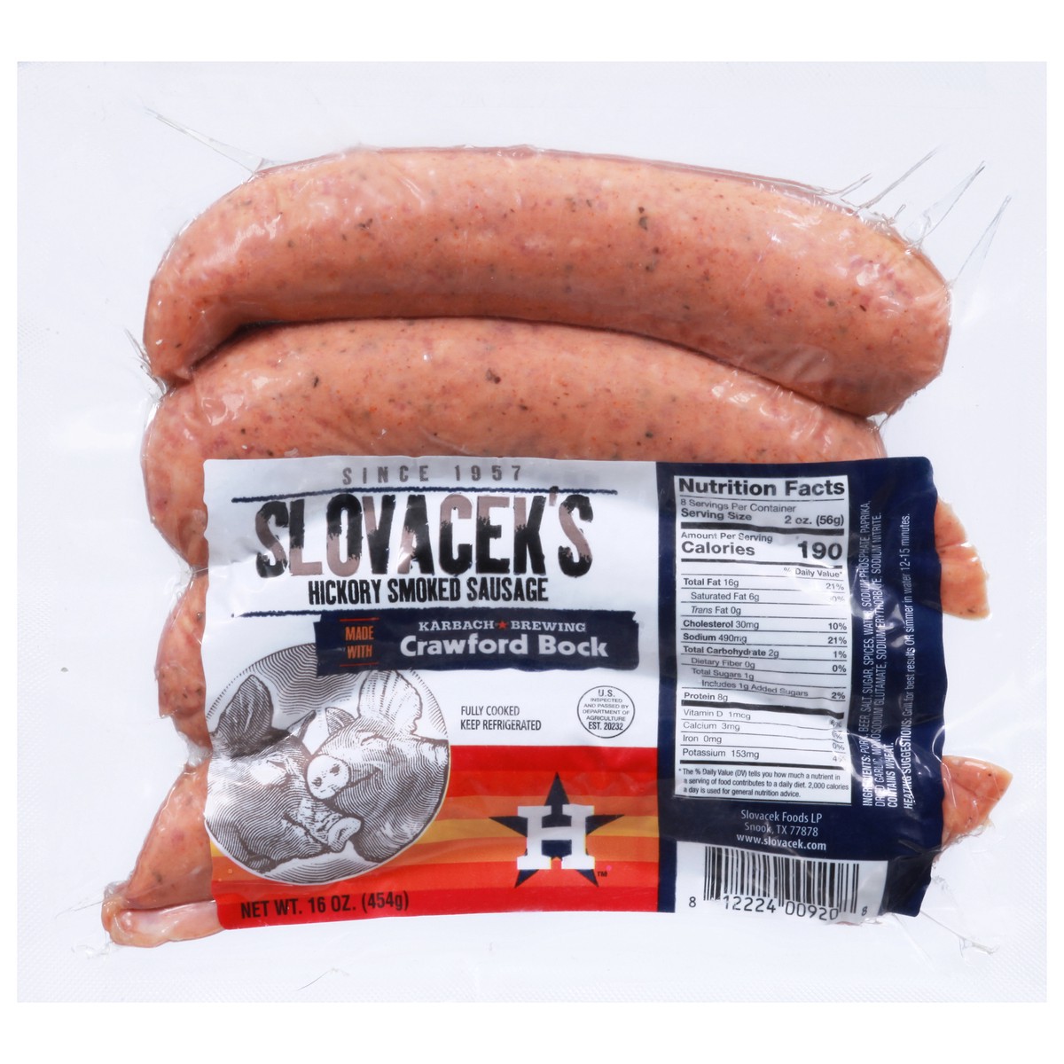slide 1 of 11, Slovacek Sausage Links - Crawford Bock, 4 ct