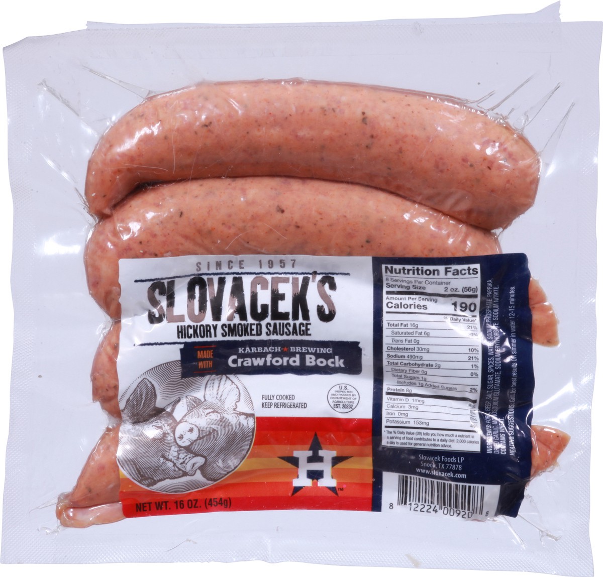 slide 8 of 11, Slovacek Sausage Links - Crawford Bock, 4 ct
