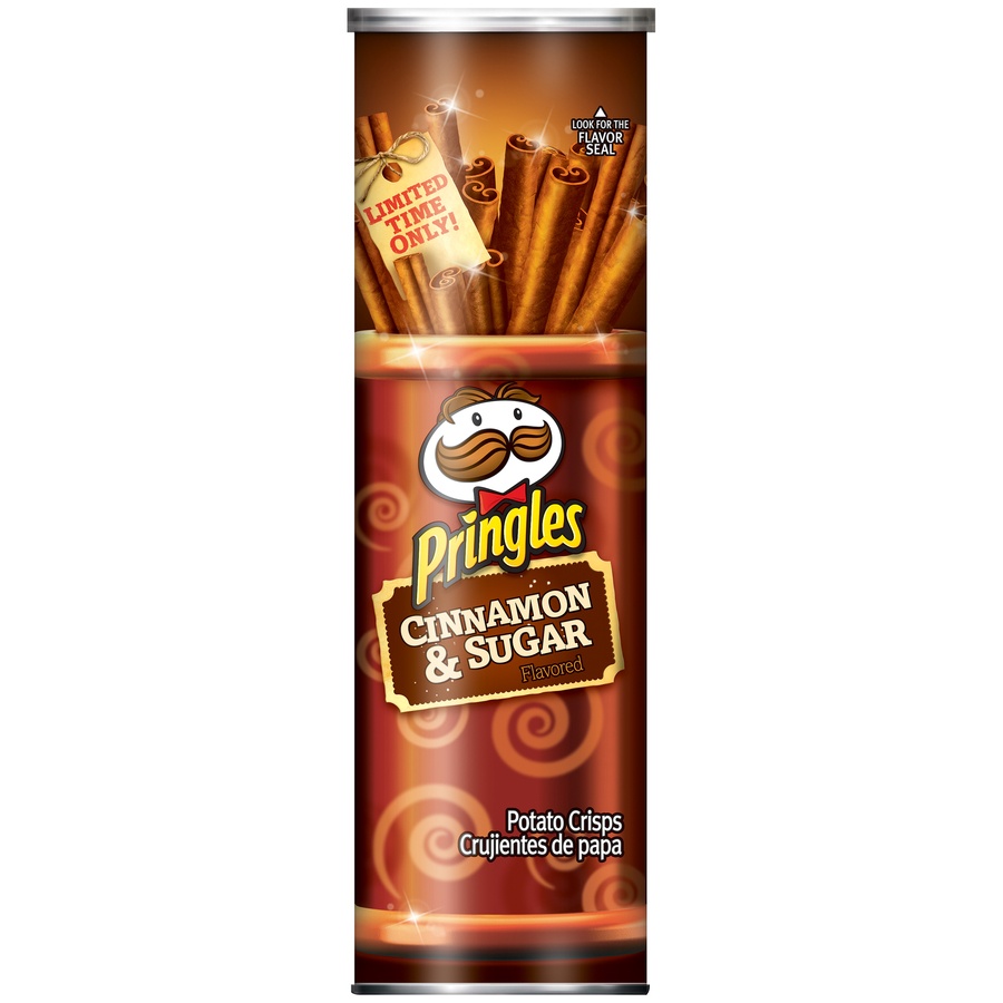 slide 1 of 1, Pringles Cinnamon & Sugar Potato Crisps, 5.96 oz