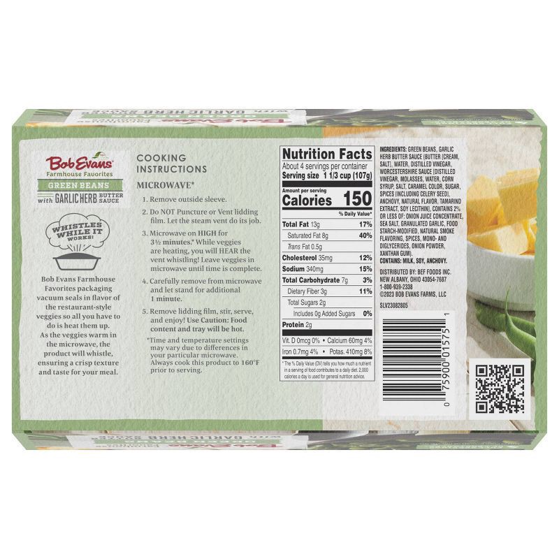 slide 2 of 5, Bob Evans Farmhouse Favorites Green Beans with Garlic Herb Butter Sauce 16 oz, 16 oz