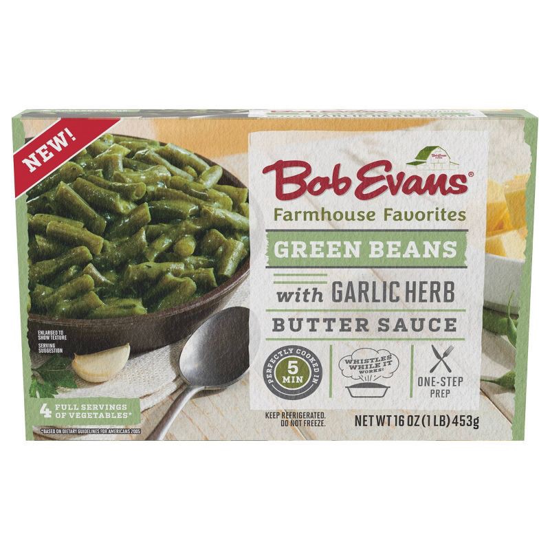 slide 1 of 5, Bob Evans Farmhouse Favorites Green Beans with Garlic Herb Butter Sauce 16 oz, 16 oz
